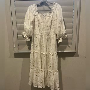 SOLD -Ivy City Co. Starry night in White - Large.